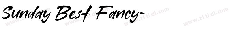 Sunday Best Fancy字体转换